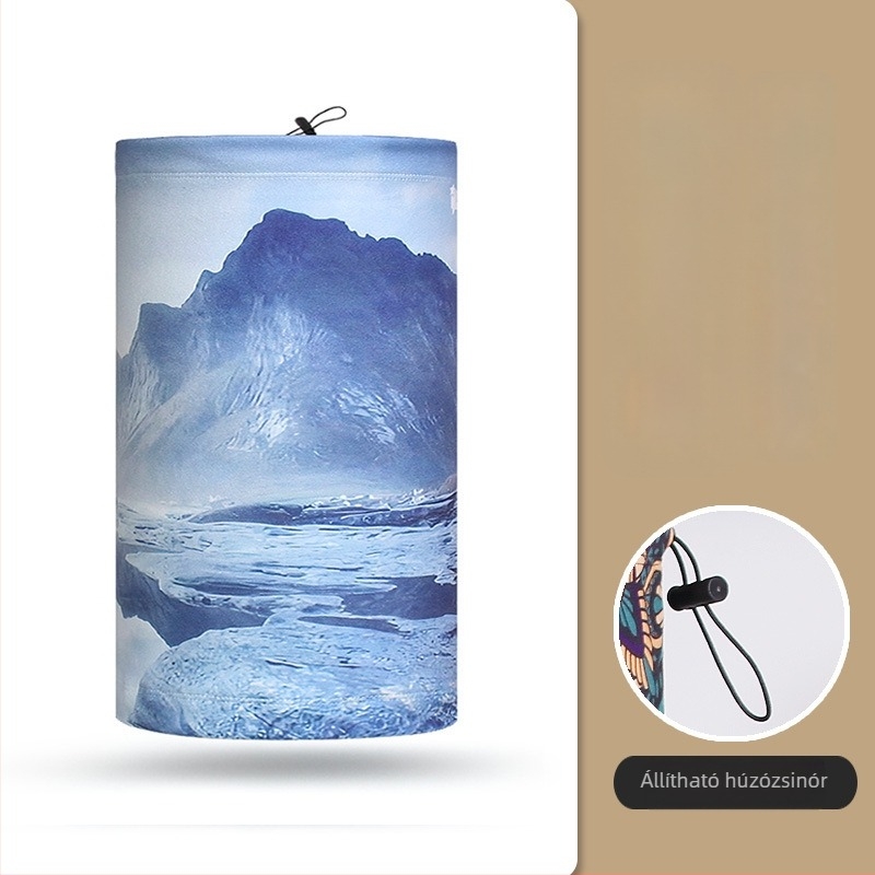 Kültéri kerékpáros maszk, uniszex, poliészter anyagú, szélvédett és fagyálló védelem, Moonbeam Bear