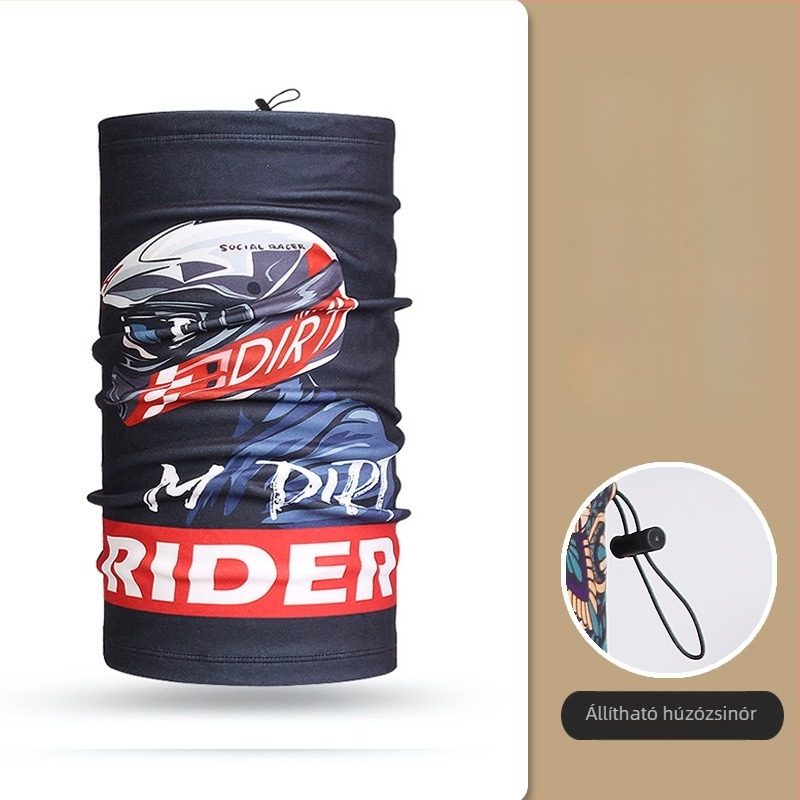 Kültéri kerékpáros maszk, uniszex, poliészter anyagú, szélvédett és fagyálló védelem, Moonbeam Bear