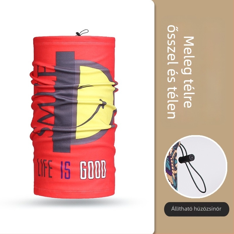 Kültéri kerékpáros maszk, uniszex, poliészter anyagú, szélvédett és fagyálló védelem, Moonbeam Bear