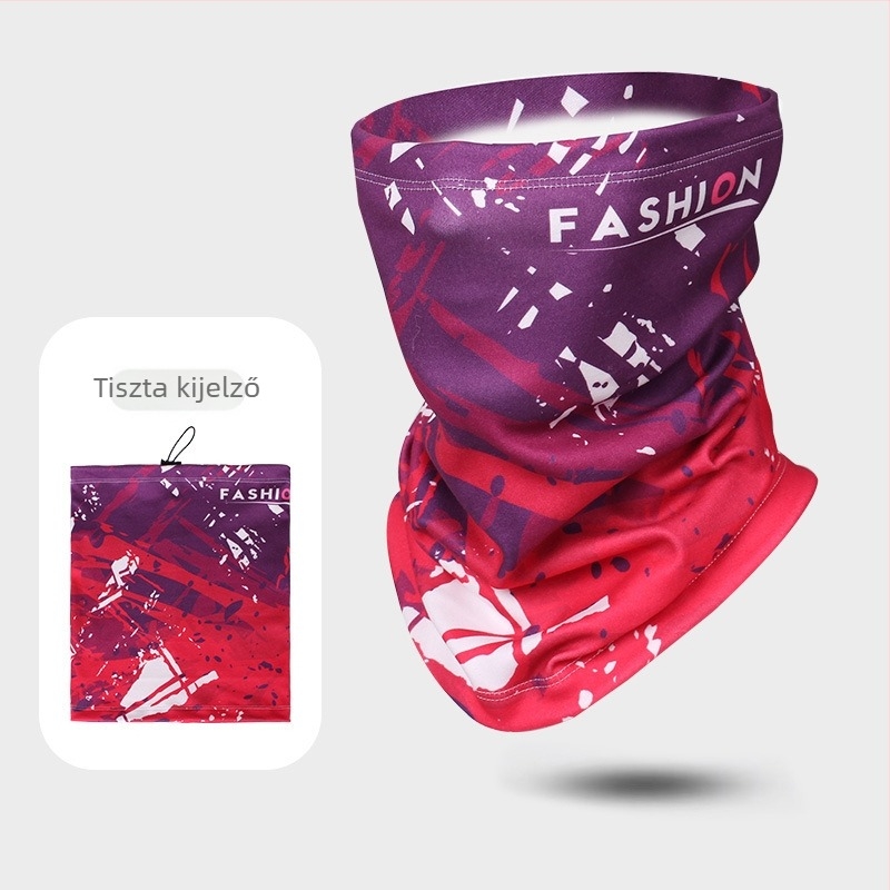 Kültéri kerékpáros maszk, uniszex, poliészter anyagú, szélvédett és fagyálló védelem, Moonbeam Bear