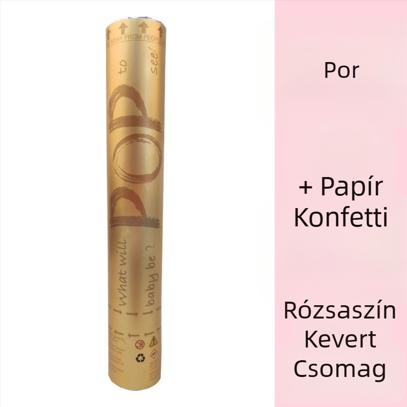 Gender bejelentés golyó porral – Műanyag játéklabda, Nyomtatási folyamat, Tömege 590 g, Márka Other