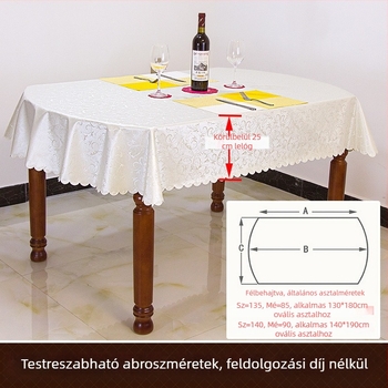 Vízálló asztalterítő, ellenáll a chiliolajnak és a hőkárosodásnak, könnyen tisztítható, kerek formájú, otthonra, étterembe vagy szállodába; mahjong asztalterítő