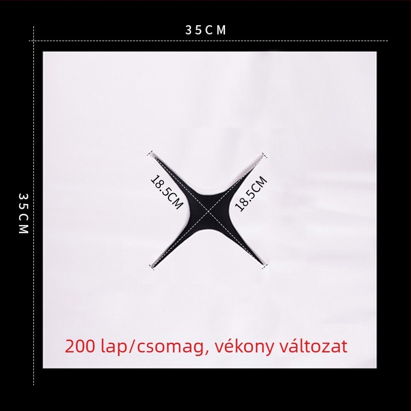 Vastagított egyszer használatos arctörölköző lyukas az arc számára és masszázságyhoz, nem szőtt, sík szövés, poliészter-pamut 150D, tömeg alatt 50 g