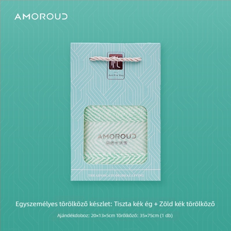 Mufando Fürdőtörölközők Ajándékdobozban – Elegáns Luxus Törölközők, Coral Fleece, 280 g, Varrás, Dobozos csomagolás