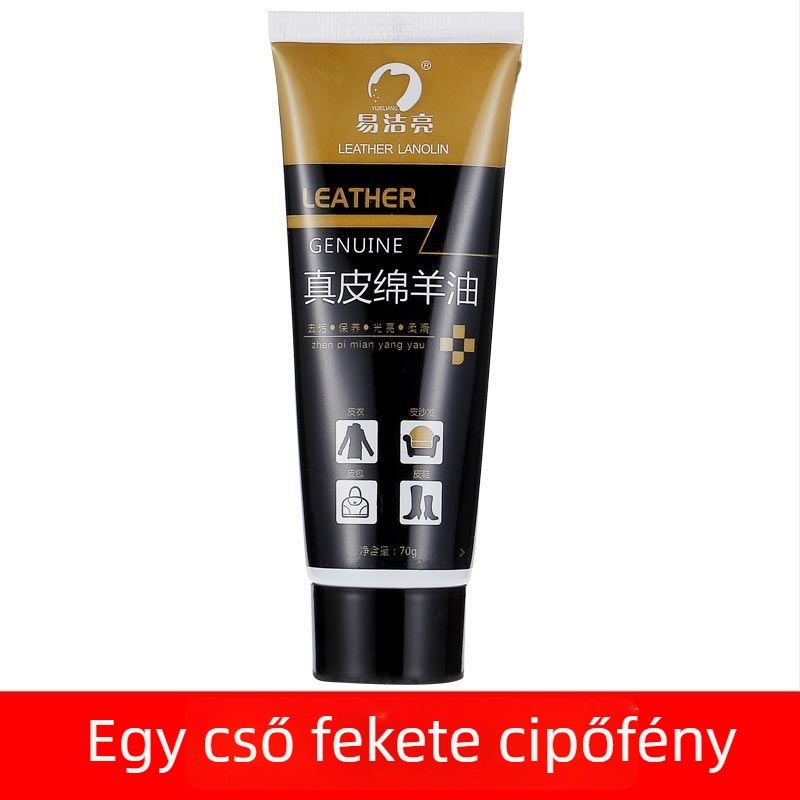 Bőr cipőpolírozó készlet – szilárd polírozó, karbantartó olaj és tisztító kefék készlet