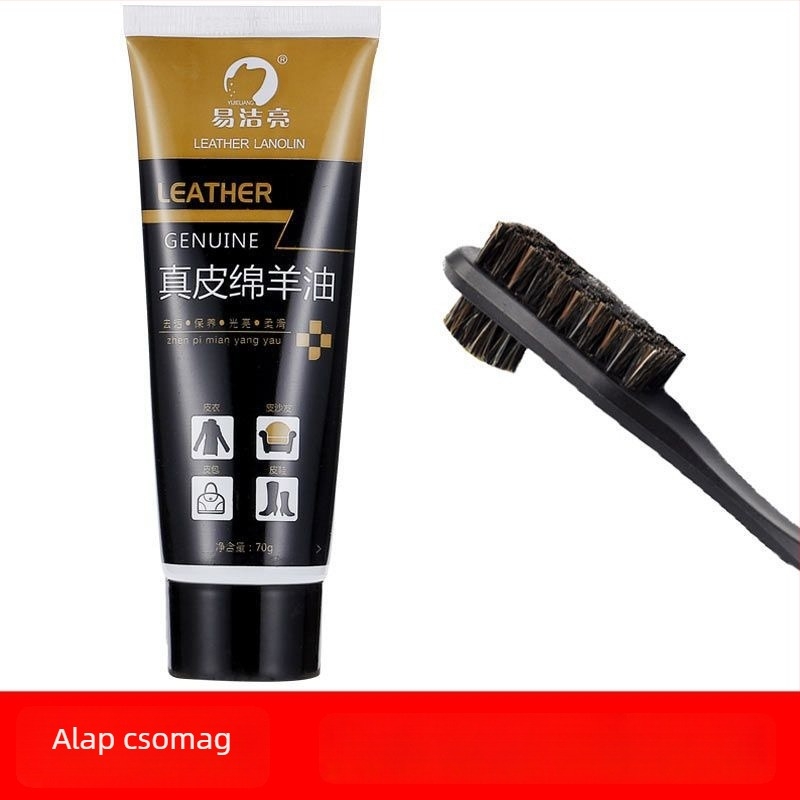 Bőr cipőpolírozó készlet – szilárd polírozó, karbantartó olaj és tisztító kefék készlet