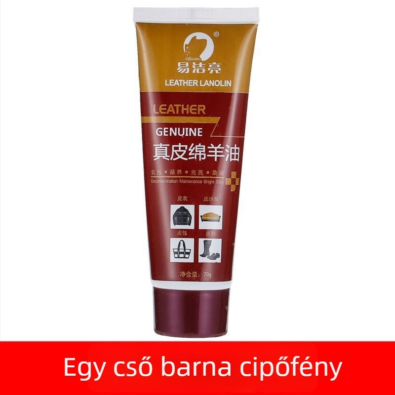 Bőr cipőpolírozó készlet – szilárd polírozó, karbantartó olaj és tisztító kefék készlet