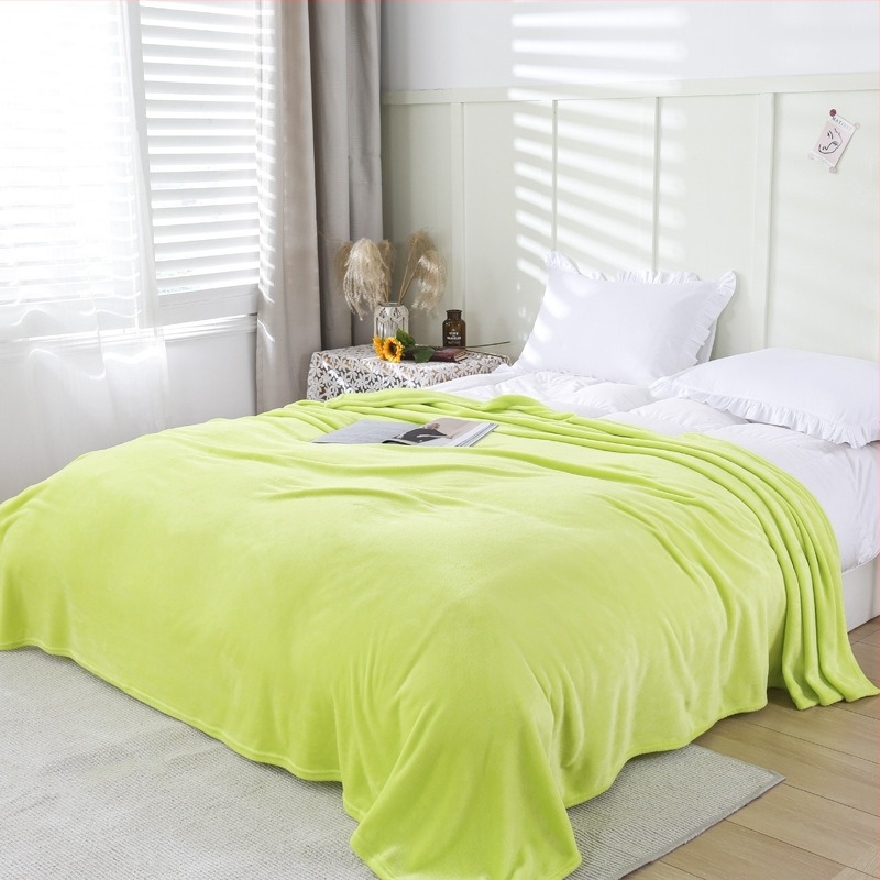 300 g flanel egyszínű pléd, klímafedő, háziállat-takaró, modern minimalist stílus