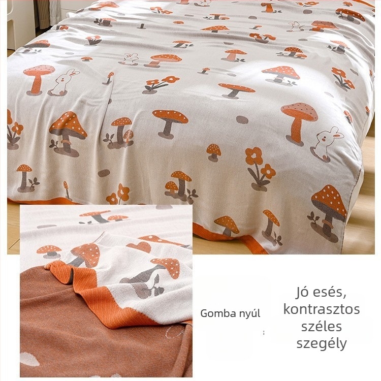 Bambuszrostból készült takaró – hűs Ice Silk érzet, egész évben használható, virágos minta, modern minimalist stílus, súly 800-999 g