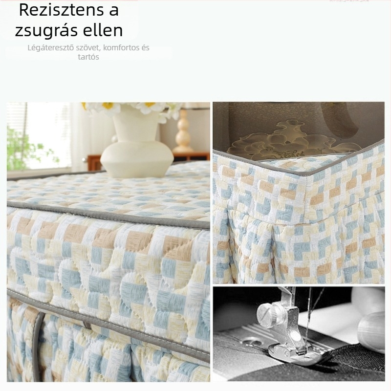 Univerzális bútorvédő, selyem virág mintával, porvédő huzat éjjeliszekrényre/canapéra/klímára