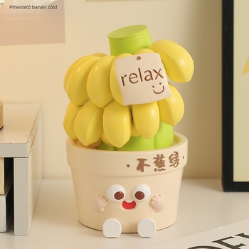 Irodai asztali dekoráció a szorongás enyhítésére és az érzelmi stabilitásért (Anyag: gyanta; Stílus: egyszerű és modern; Üzleti ajándék)