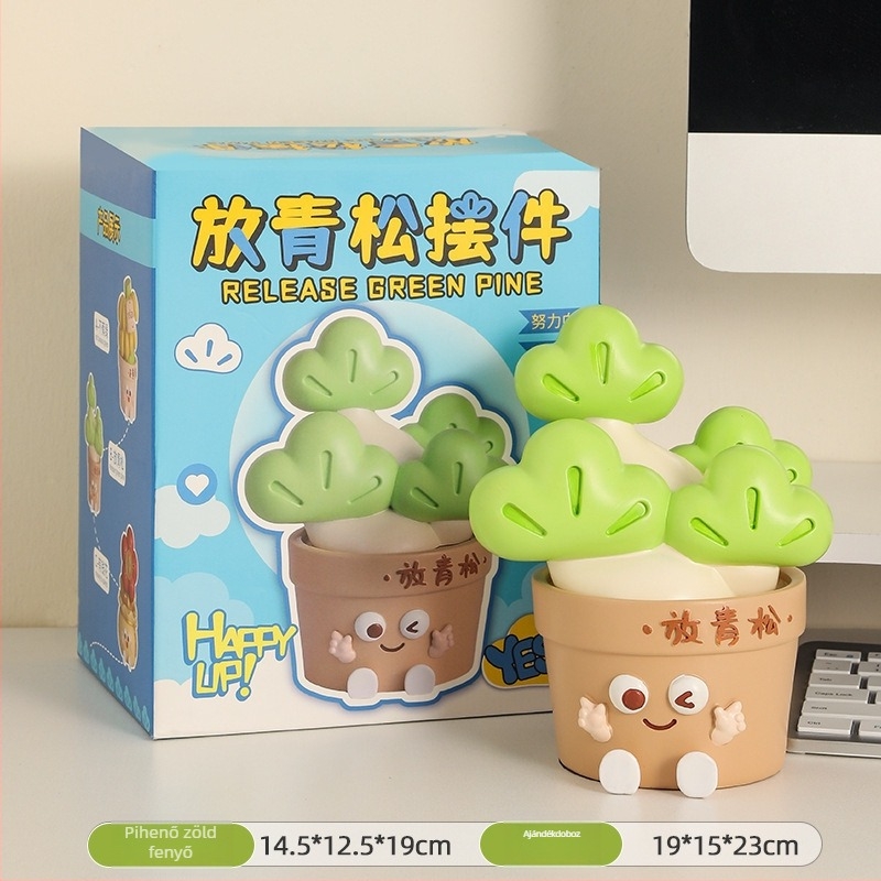 Irodai asztali dekoráció a szorongás enyhítésére és az érzelmi stabilitásért (Anyag: gyanta; Stílus: egyszerű és modern; Üzleti ajándék)