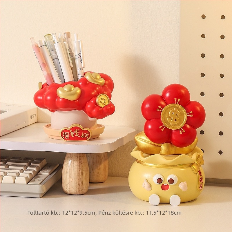 Irodai asztali dekoráció a szorongás enyhítésére és az érzelmi stabilitásért (Anyag: gyanta; Stílus: egyszerű és modern; Üzleti ajándék)