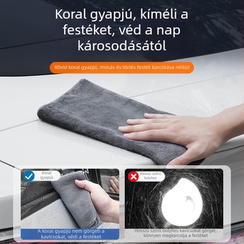 Xiaomi SU7/YU7 Autó belső tisztítására szolgáló törölköző – nedvszívó pamut rongy suede-hatású textúrával