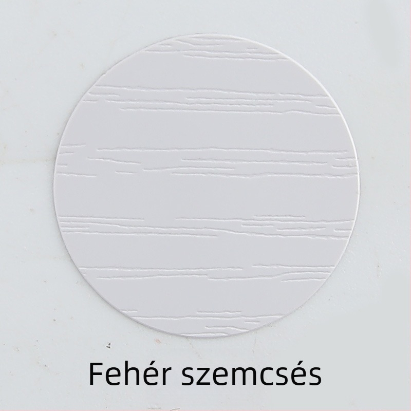 PVC önragasztó csavarlyuk fedők szekrényekhez és gardróbokhoz — dekoratív, porvédő matrica, 1 db