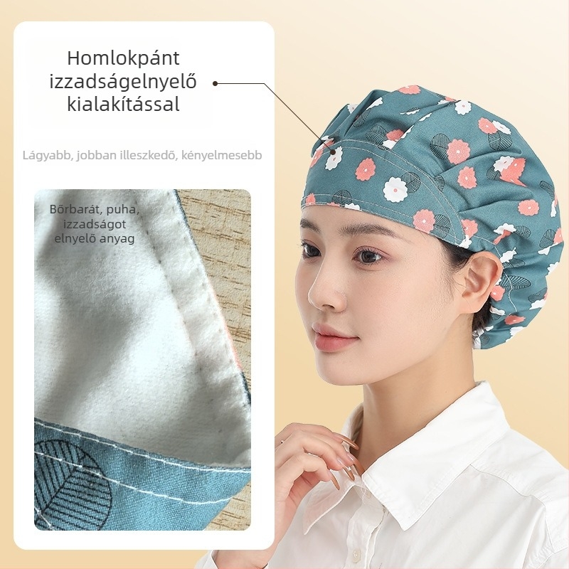 Szakácssapka – konyhai sapka olaj- és füst elleni védelemmel, porálló, otthonra, étterembe és munkahelyre