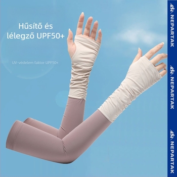 Nylon Ice Sleeves nőknek – UV védelem, kerékpárhoz és vezetéshez, minimalist stílus