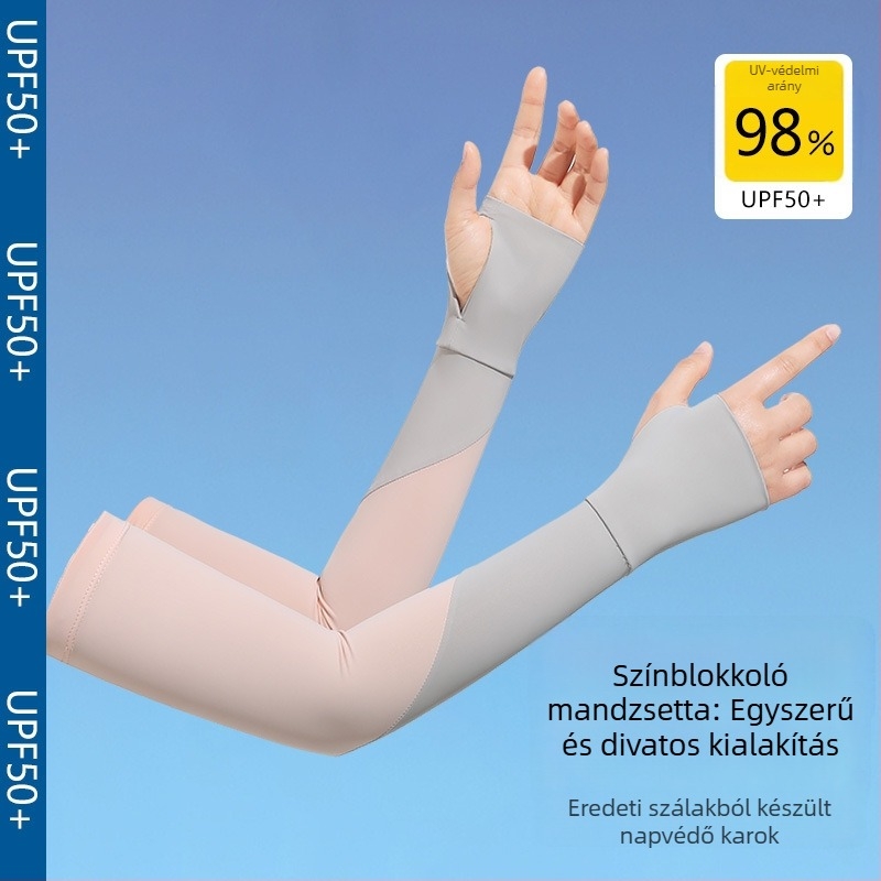 Nylon Ice Sleeves nőknek – UV védelem, kerékpárhoz és vezetéshez, minimalist stílus