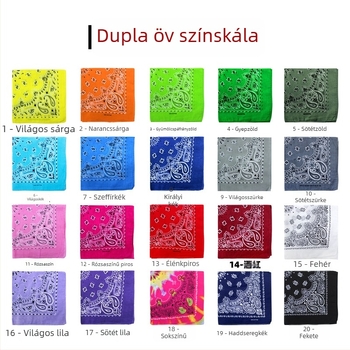 Turbán, 100% pamut, geometriai minta, sima szövés, négyszögletes stílus, nyomtatott