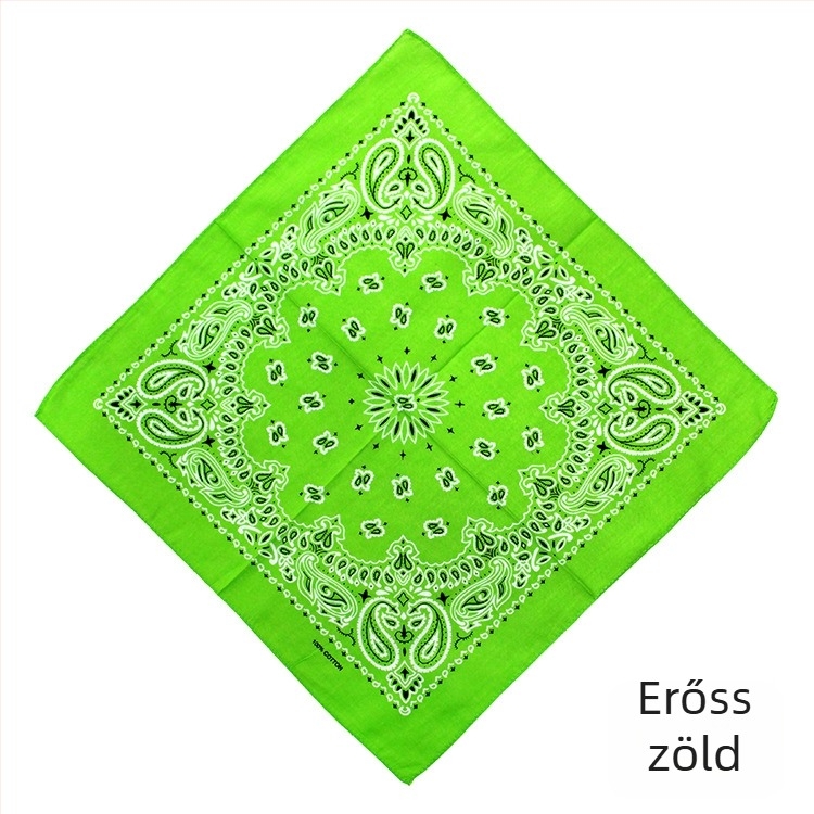 Turbán, 100% pamut, geometriai minta, sima szövés, négyszögletes stílus, nyomtatott