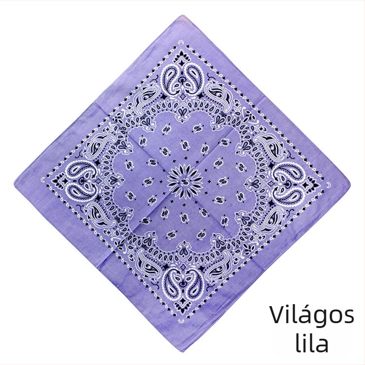 Turbán, 100% pamut, geometriai minta, sima szövés, négyszögletes stílus, nyomtatott