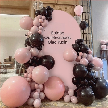 Személyre szabott KT táblás háttér 18. születésnapra balonokkal Bobo-ball