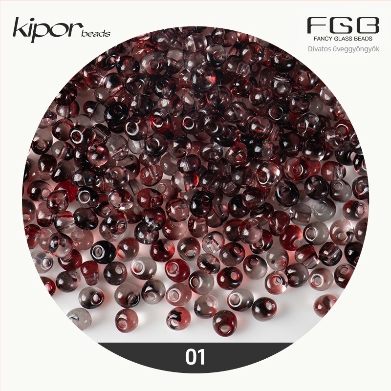 FGB több színű üveggyöngyök, 4 mm, kéttónus gradient vízcsepp formájú gyöngyök DIY ékszerekhez, átlátszó kevert gyöngyök
