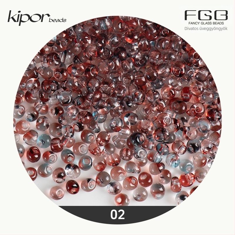 FGB több színű üveggyöngyök, 4 mm, kéttónus gradient vízcsepp formájú gyöngyök DIY ékszerekhez, átlátszó kevert gyöngyök