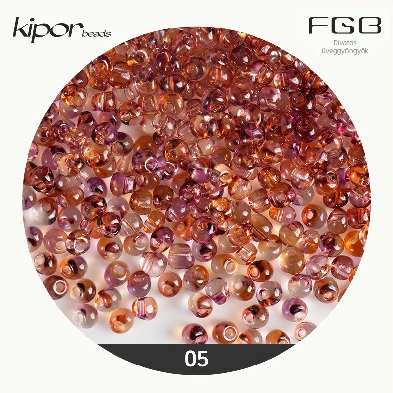 FGB több színű üveggyöngyök, 4 mm, kéttónus gradient vízcsepp formájú gyöngyök DIY ékszerekhez, átlátszó kevert gyöngyök