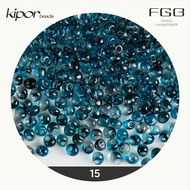 FGB több színű üveggyöngyök, 4 mm, kéttónus gradient vízcsepp formájú gyöngyök DIY ékszerekhez, átlátszó kevert gyöngyök