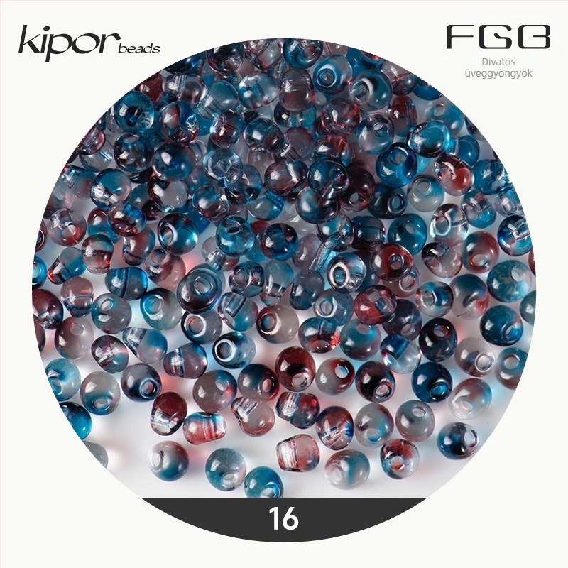 FGB több színű üveggyöngyök, 4 mm, kéttónus gradient vízcsepp formájú gyöngyök DIY ékszerekhez, átlátszó kevert gyöngyök
