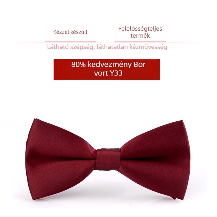 Bow tie férfiaknak – koreai stílus, sík fejű, Jacquard szövés, poliészter szál, monokróm mintázat
