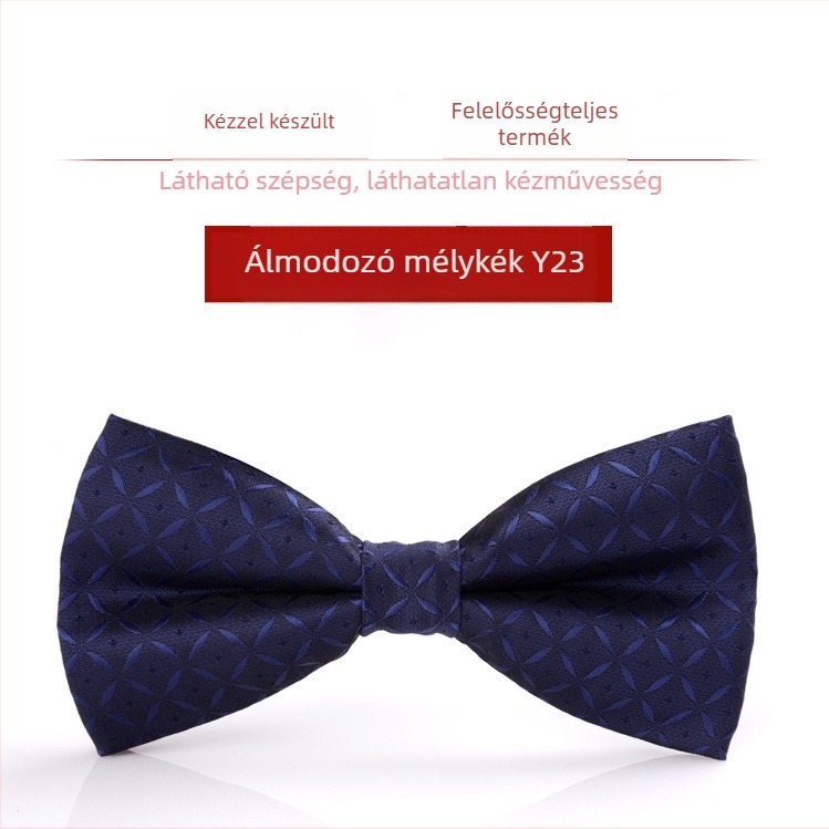 Bow tie férfiaknak – koreai stílus, sík fejű, Jacquard szövés, poliészter szál, monokróm mintázat