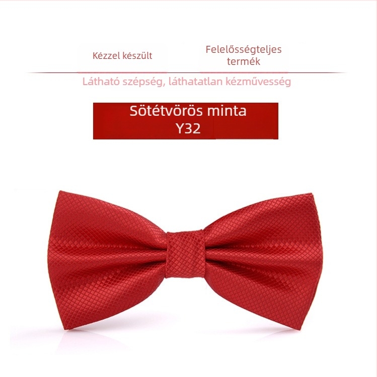 Bow tie férfiaknak – koreai stílus, sík fejű, Jacquard szövés, poliészter szál, monokróm mintázat