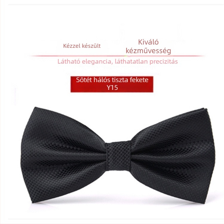 Bow tie férfiaknak – koreai stílus, sík fejű, Jacquard szövés, poliészter szál, monokróm mintázat