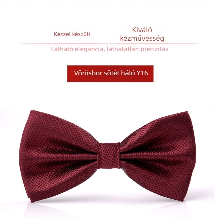 Bow tie férfiaknak – koreai stílus, sík fejű, Jacquard szövés, poliészter szál, monokróm mintázat