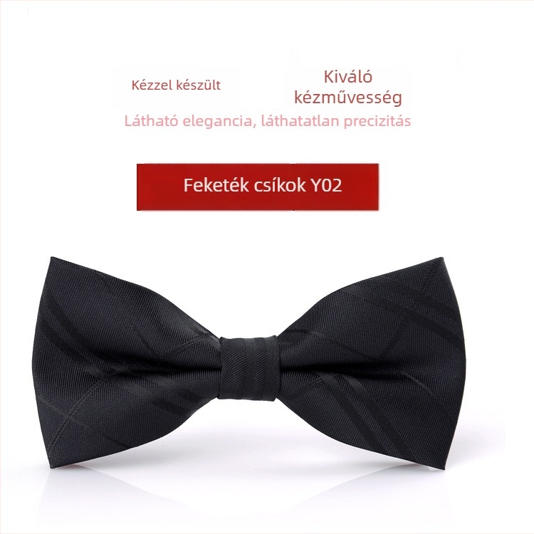 Bow tie férfiaknak – koreai stílus, sík fejű, Jacquard szövés, poliészter szál, monokróm mintázat