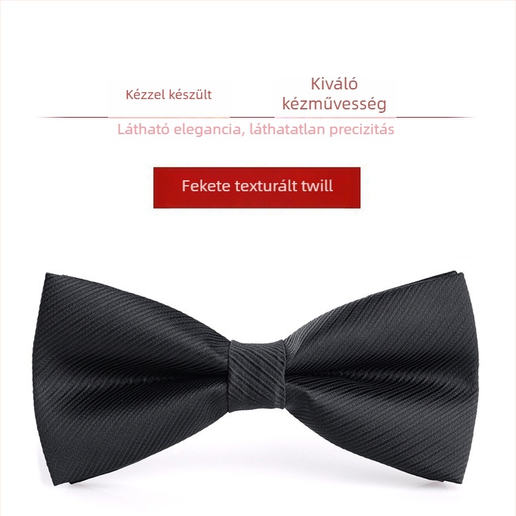 Bow tie férfiaknak – koreai stílus, sík fejű, Jacquard szövés, poliészter szál, monokróm mintázat