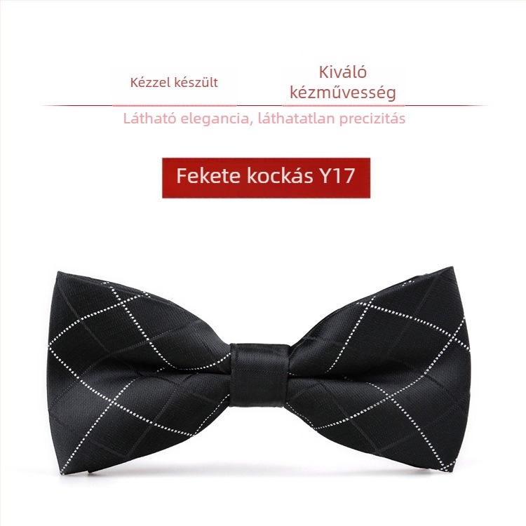 Bow tie férfiaknak – koreai stílus, sík fejű, Jacquard szövés, poliészter szál, monokróm mintázat