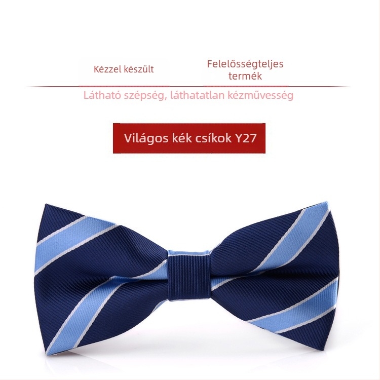 Bow tie férfiaknak – koreai stílus, sík fejű, Jacquard szövés, poliészter szál, monokróm mintázat