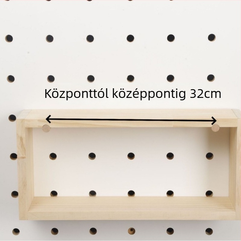 Szilárdfa lyukpanel kiegészítők, északi stílusú teherbíró akasztóval, bükkfa, Baimao márka, Linyi eredet, 2020 tavaszán debütált