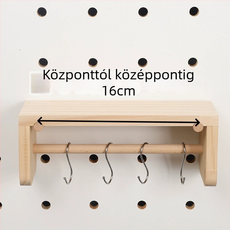 Szilárdfa lyukpanel kiegészítők, északi stílusú teherbíró akasztóval, bükkfa, Baimao márka, Linyi eredet, 2020 tavaszán debütált