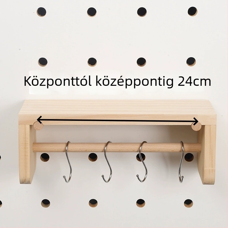Szilárdfa lyukpanel kiegészítők, északi stílusú teherbíró akasztóval, bükkfa, Baimao márka, Linyi eredet, 2020 tavaszán debütált
