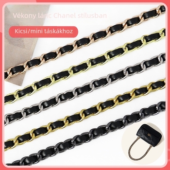 PU bőr táska láncos vállpánt, hosszabbított crossbody használathoz