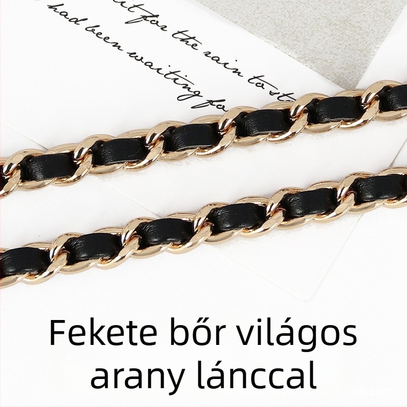 PU bőr táska láncos vállpánt, hosszabbított crossbody használathoz