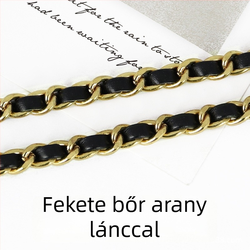 PU bőr táska láncos vállpánt, hosszabbított crossbody használathoz