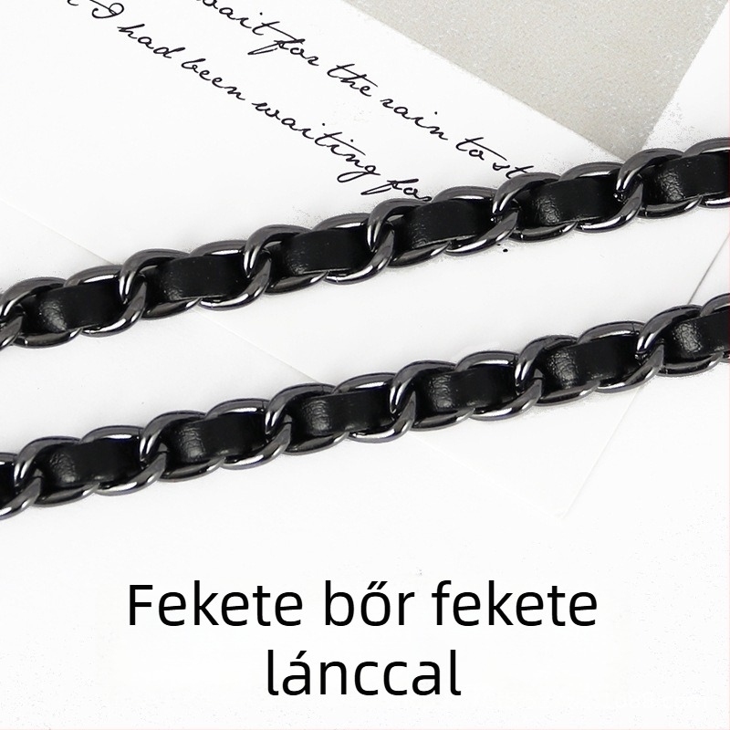 PU bőr táska láncos vállpánt, hosszabbított crossbody használathoz