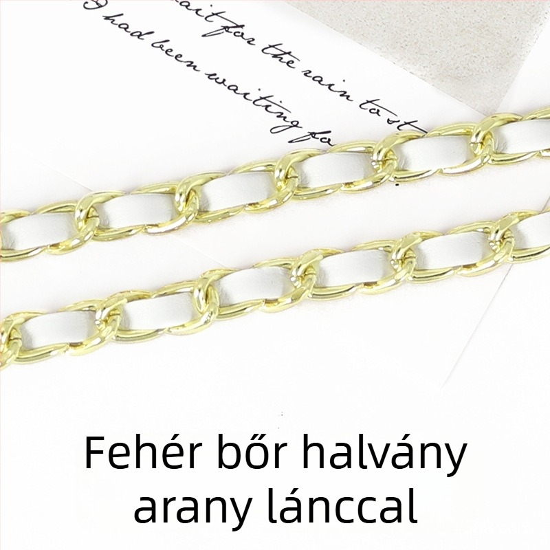 PU bőr táska láncos vállpánt, hosszabbított crossbody használathoz