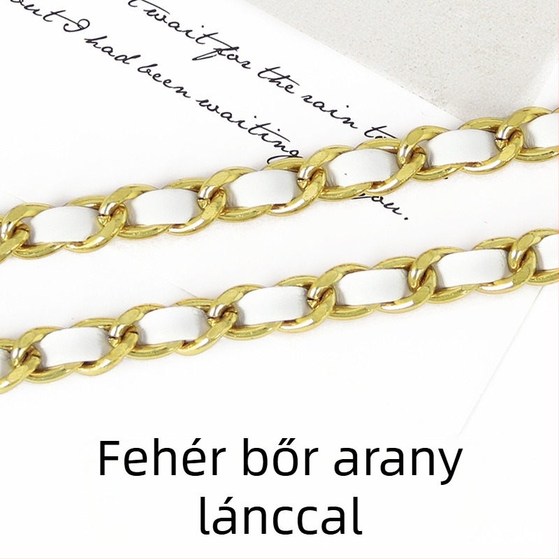 PU bőr táska láncos vállpánt, hosszabbított crossbody használathoz