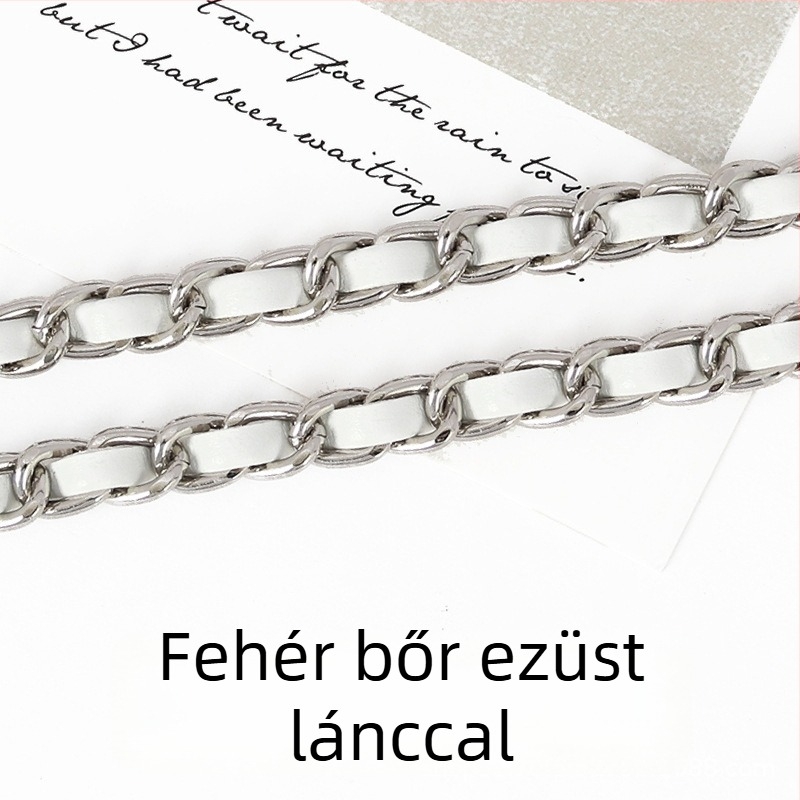 PU bőr táska láncos vállpánt, hosszabbított crossbody használathoz